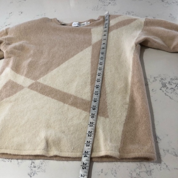 Vintage Outlander cream,beige overside sweater S:L - Picture 15 of 16
